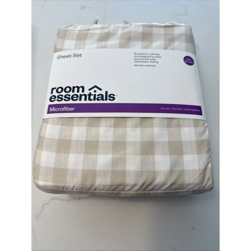 Room Essentials Microfiber Twin/XL Twin Sheet Set 3-piece Wrinkle Resistant